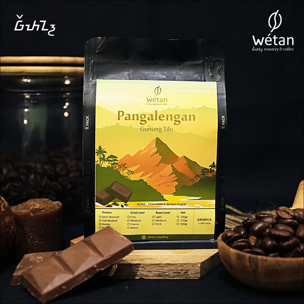 

KOPI ARABIKA PANGALENGAN SEMI WASH 100 gram | Wetan Roastery