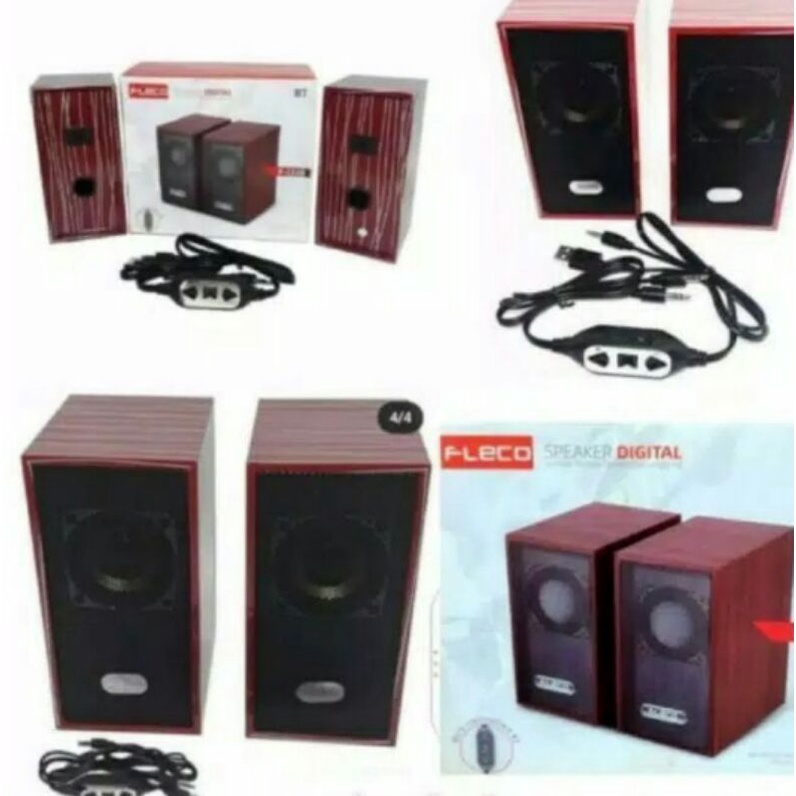 Cod Speaker Fleco super bass F-233B Speaker Laptop//Komputer//tv//Hp