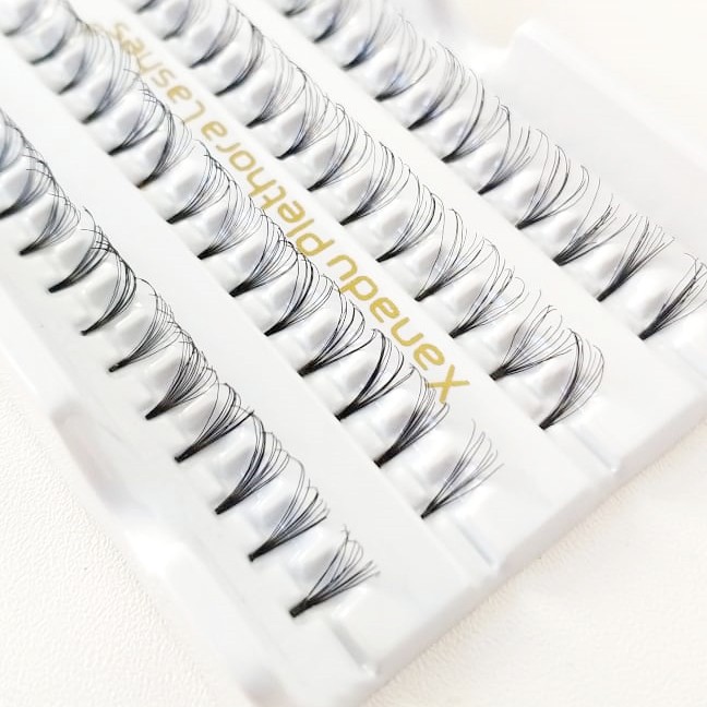 [ Knotfree EXTRA CURLY MEDIUM ] - Bulu Mata Tanam Lentik - Individual - Xanadu Plethora Lashes