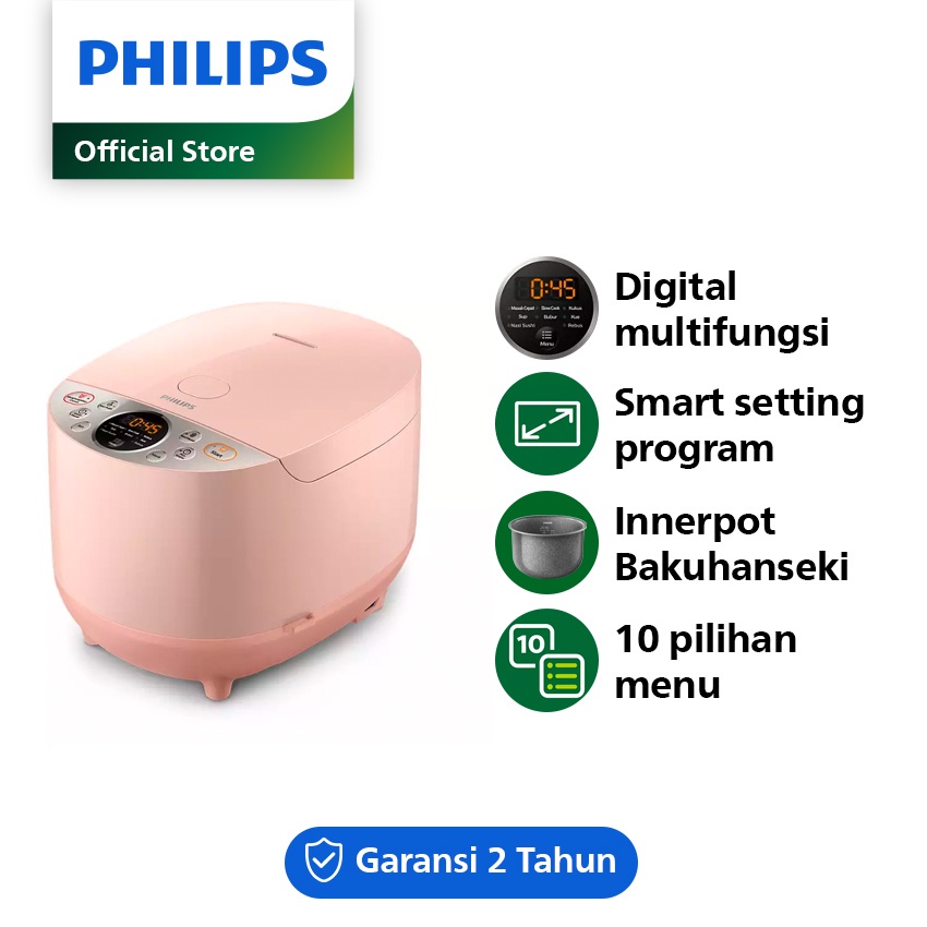 Philips Magic Com Rice Cooker Digital HD4515 Magi Com Digital 10 Menu