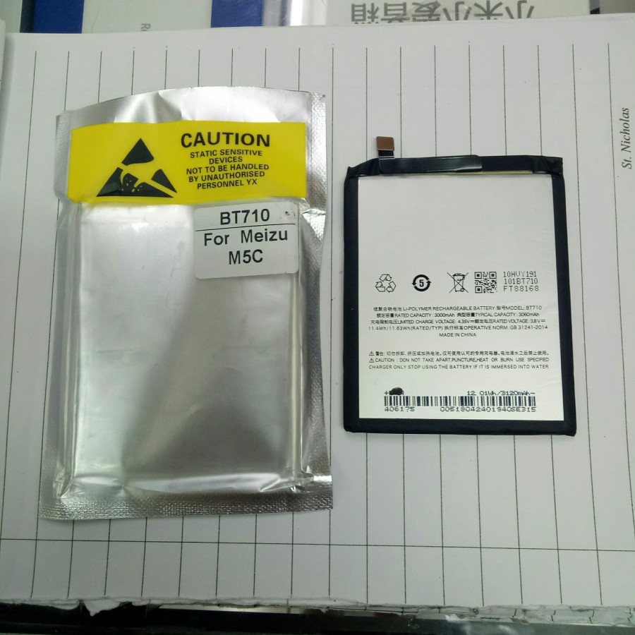 Baterai Meizu M5C Meizu A5 BT710 Original 100%