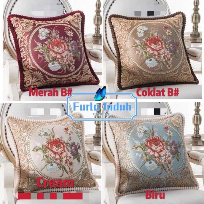 sarung bantal sofa mewah import 4545CM