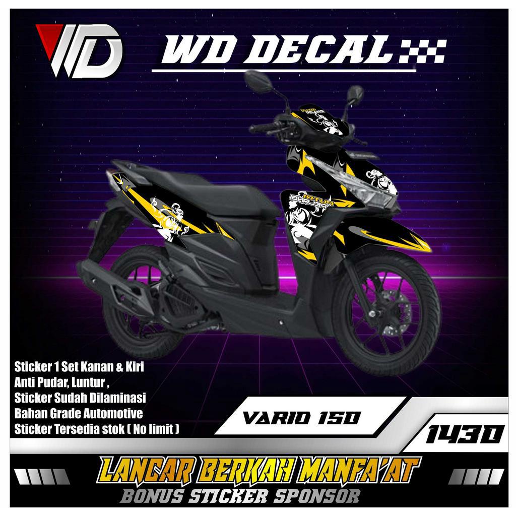 01430 STICKER DECAL SEPEDA MOTOR HONDA VARIO 125 LED