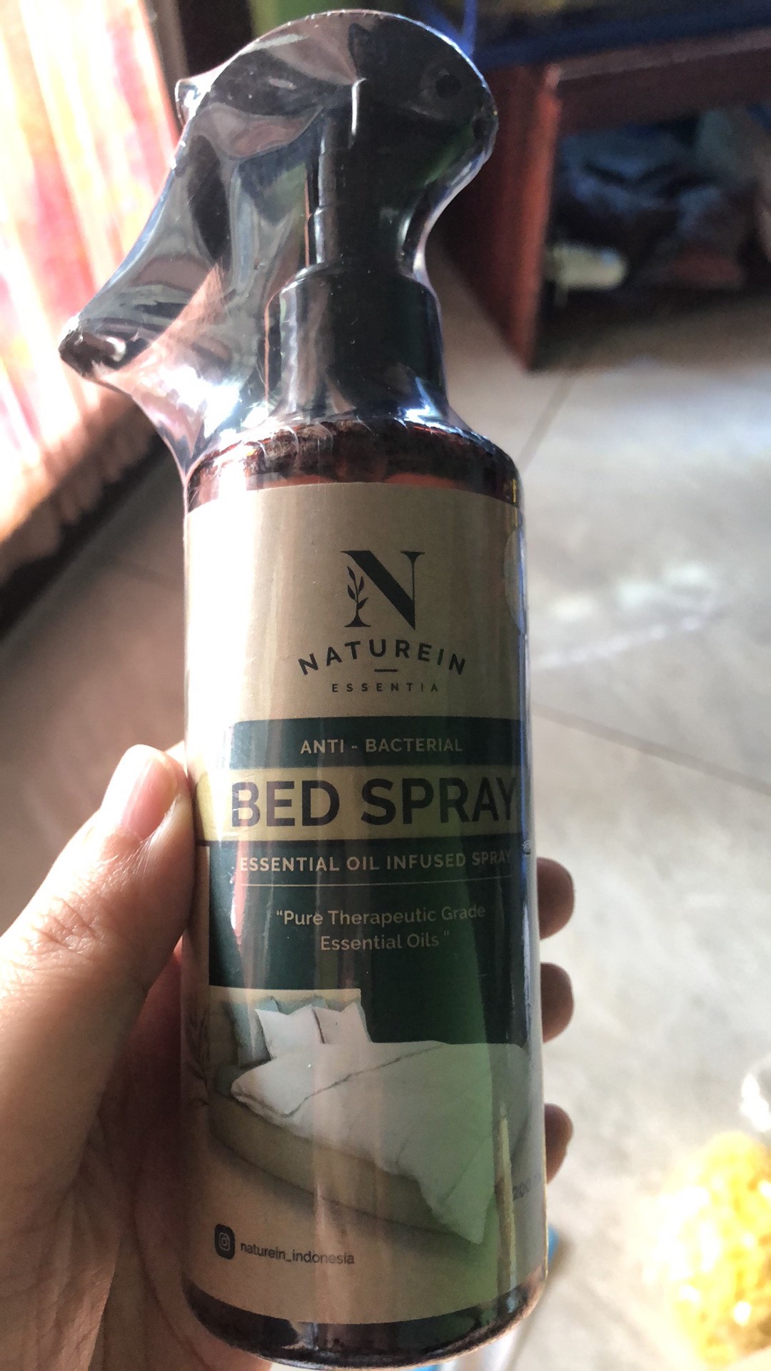 Naturein Bed Spray Anti Bacterial Tungau Virus Kasur Bantal Anak Bayi 100ml 200ml Lav