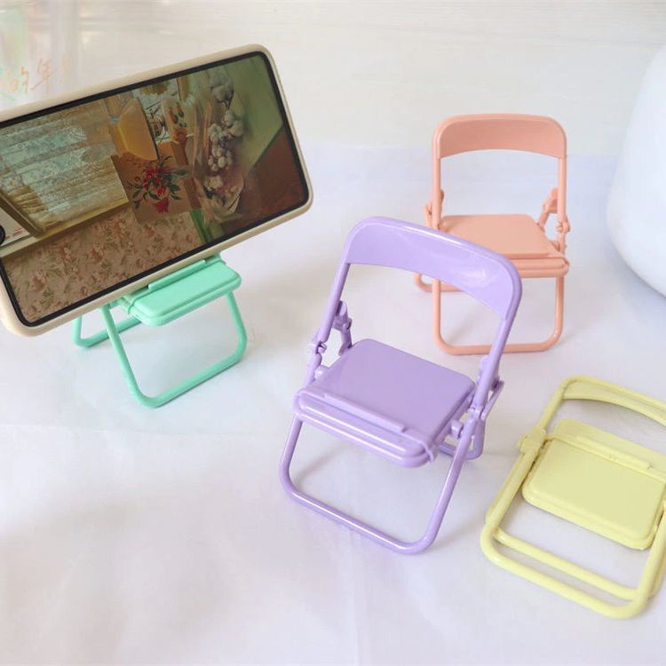 Holder Hp Kursi / Holder Kursi / Holder Hp Macaron Model Kursi HD53 Folding Chair Stand Holder Chair Shape Warna