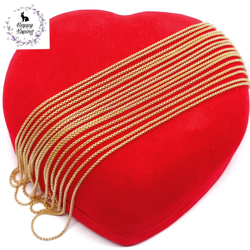 KALUNG XUPING ASLI TITANIUM FASHION KOREA LAPIS-EMAS MODEL RANTAI MODEL EMAS XUPING ORIGINAL