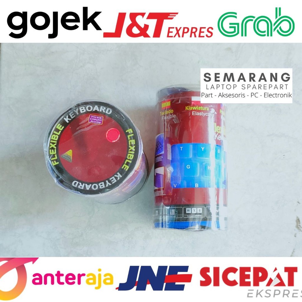 KEYBOARD LENTUR usb Kabel Kibot Laptop Komputer Karet Flexible Gulung