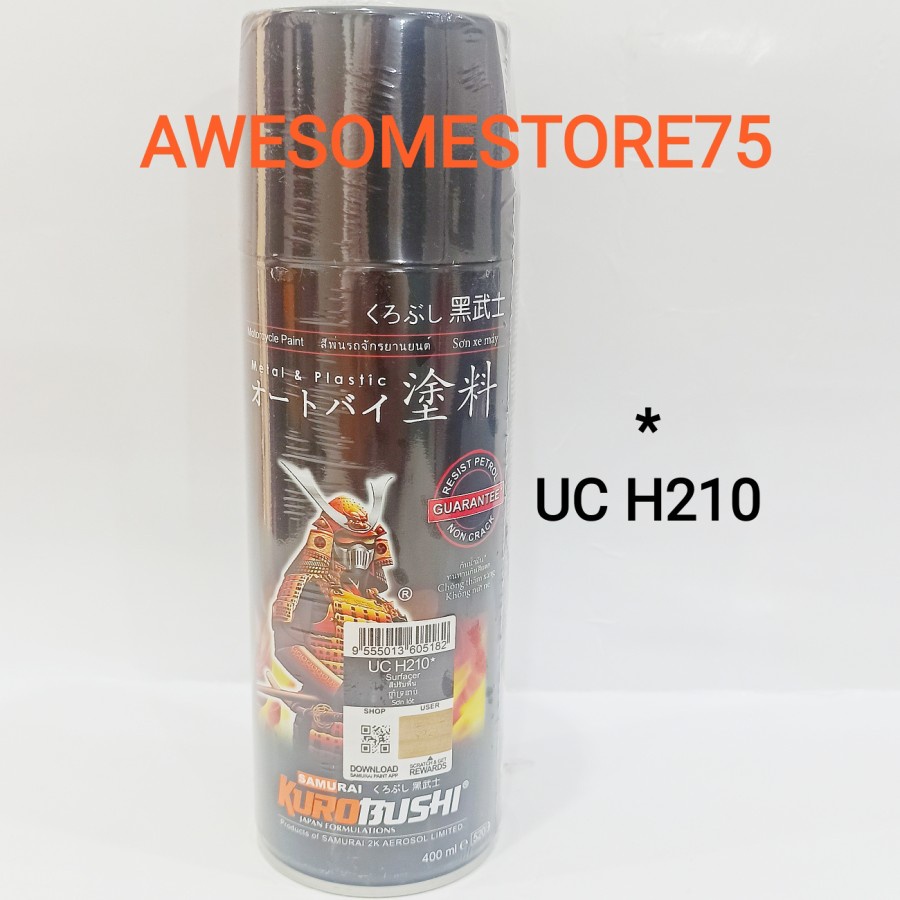 SAMURAI * UCH210 SURFACER Primer Grey Dasar Epoxy Cat Semprot UC H210