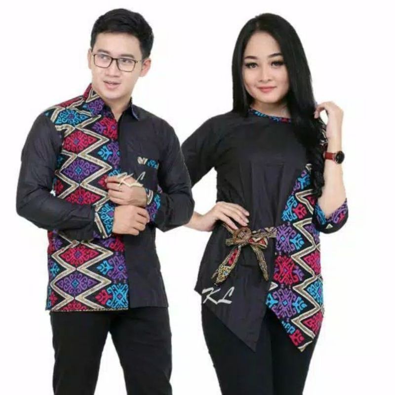 Couple Atasan Kombinasi Batik