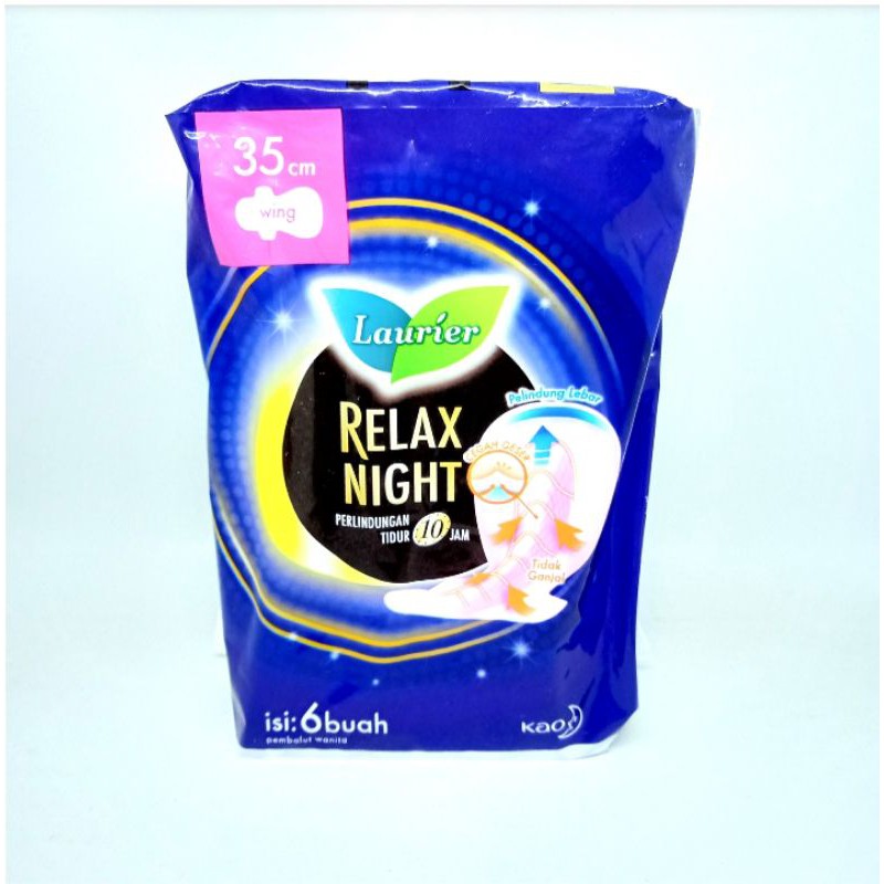 LAURIER RELAX NIGHT 35 CM 6 SACHET