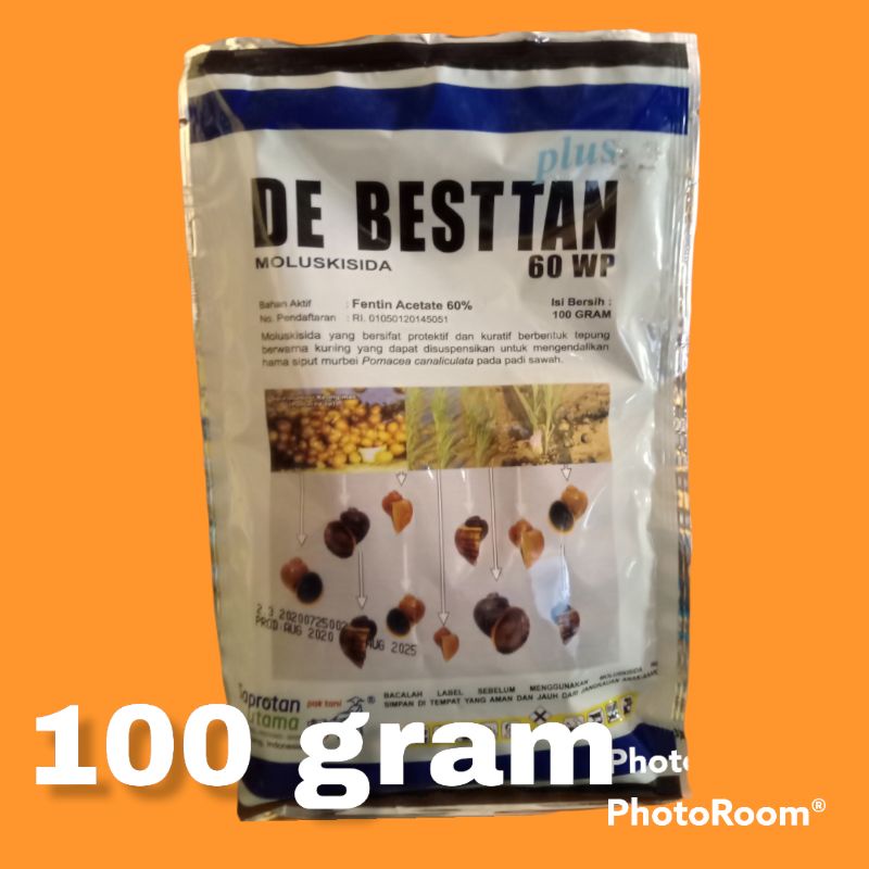 Debestan 100gram De bestan 60WP 100 gram obat keong sawah