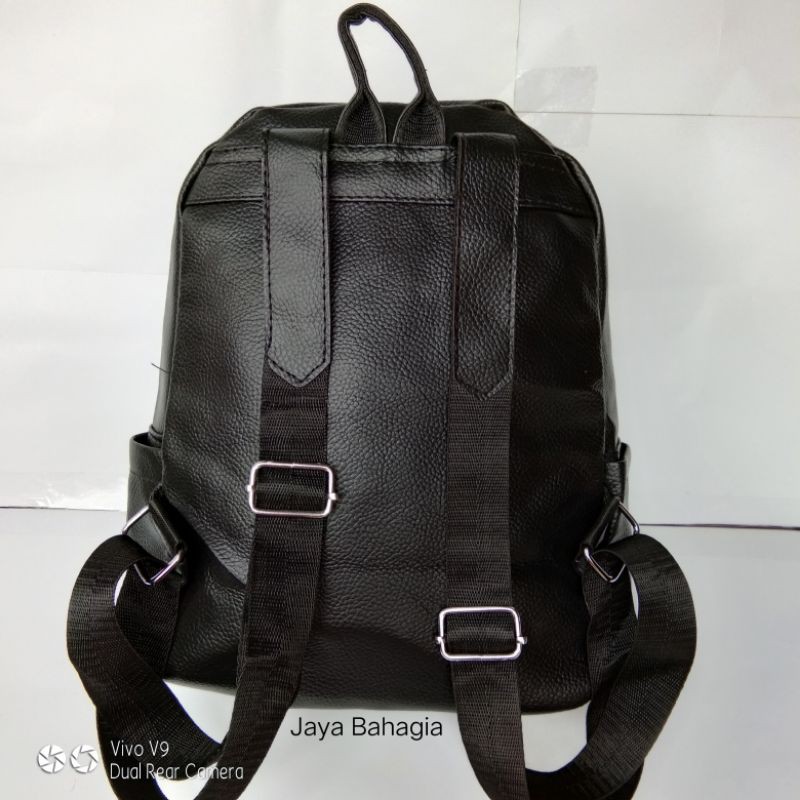 TAS RANSEL WANITA IMPORT BAHAN KULIT SINTETIS ANTI AIR