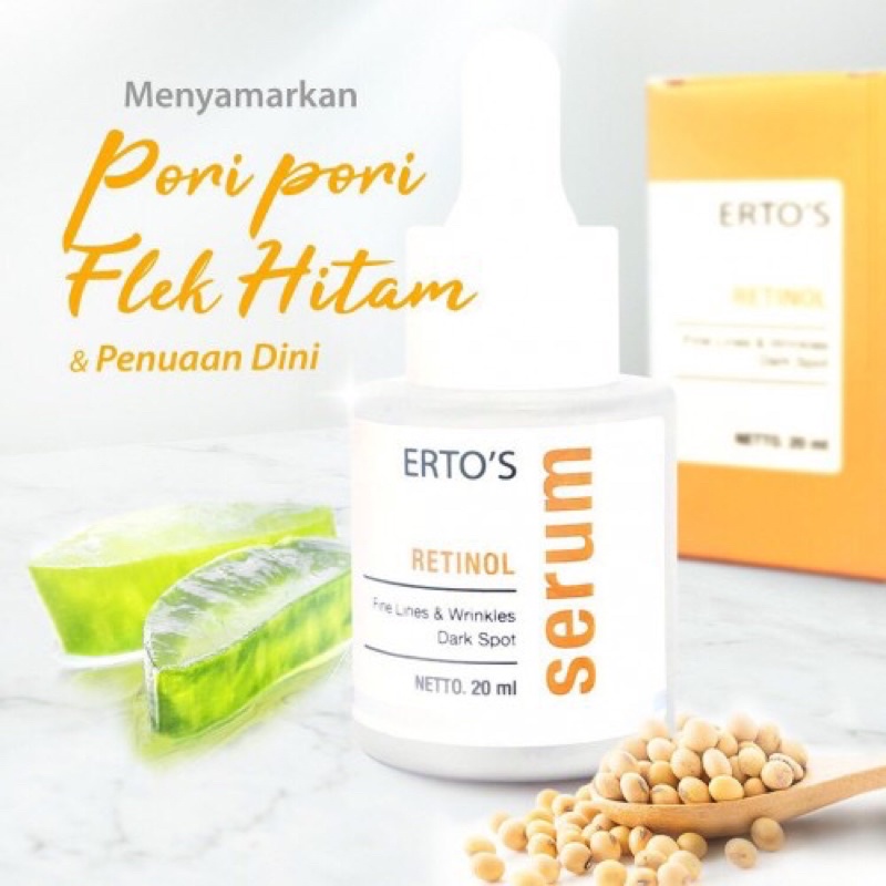 Ertos Retinol Serum / Serum Flek Hitam Wajah Kusam