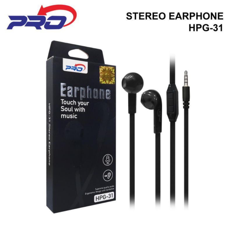 HF HEADSET EARPHONE PRO MODEL HPG 322 31 HPB 192P