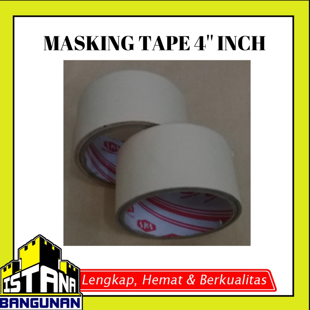 

Masking Tape / Lakban Kertas ukuran 2 inch / 48mm