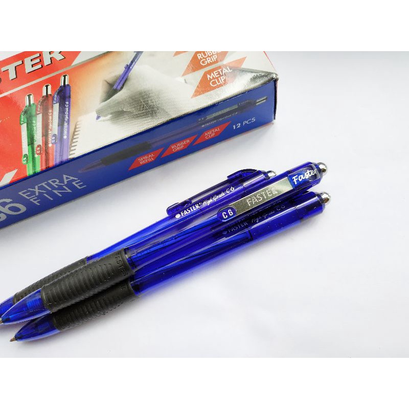 LP04 Pulpen Faster C6 Biru