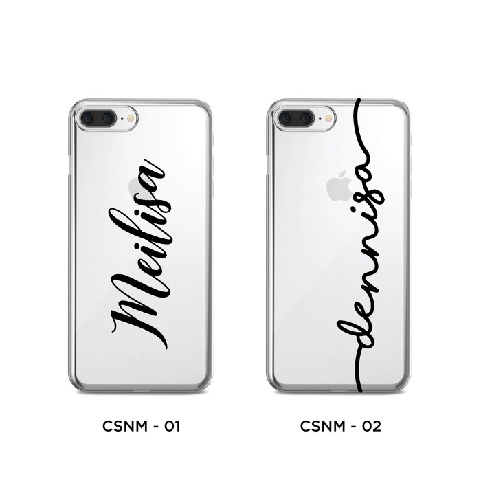 Premium Bumper Case iPhone Printed | Custom Nama | CSNM 01 - 02