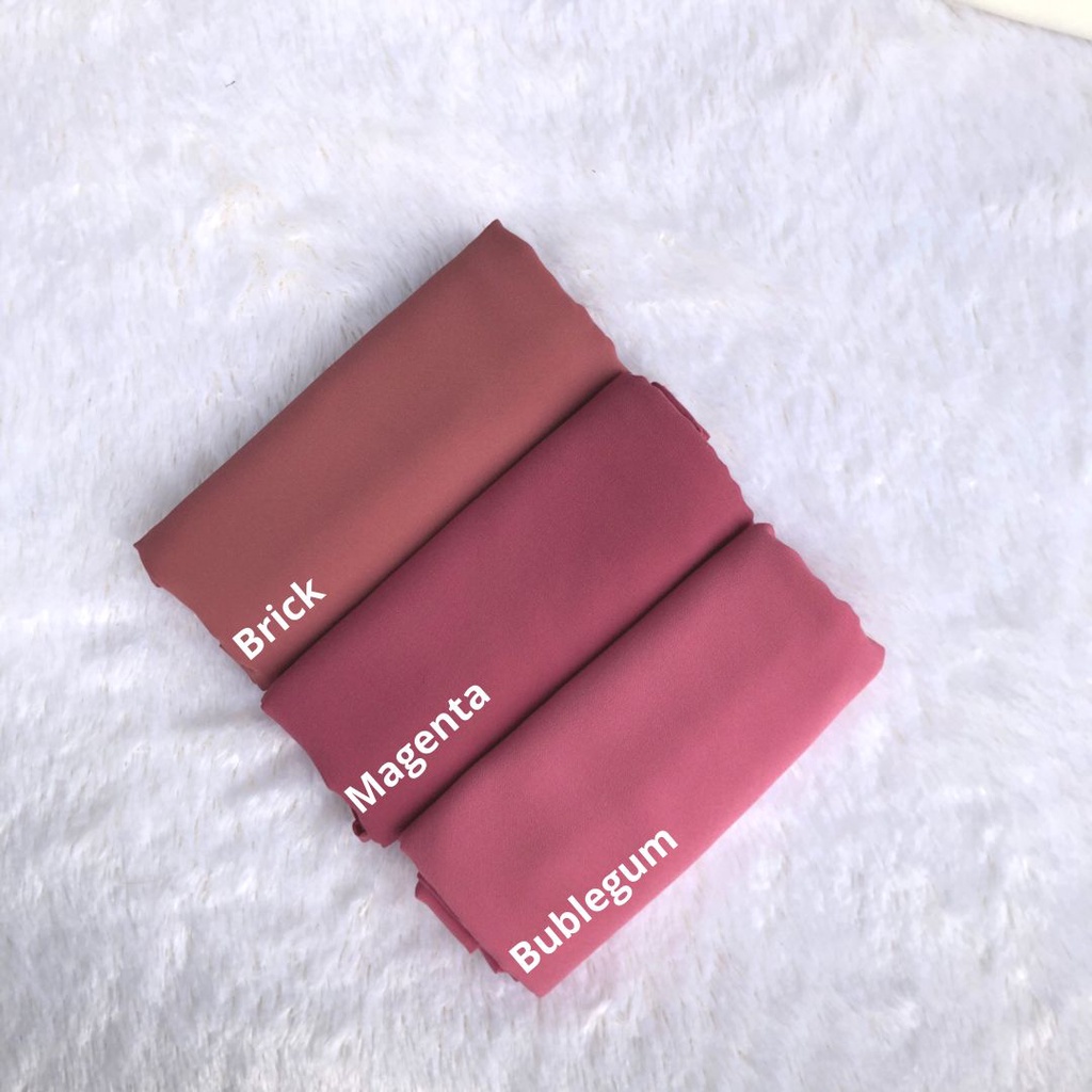 PART 3 : PASMINA DIAMON 175x75 PASHMINA DIAMOND GEORGETTE-BUBLEGUM