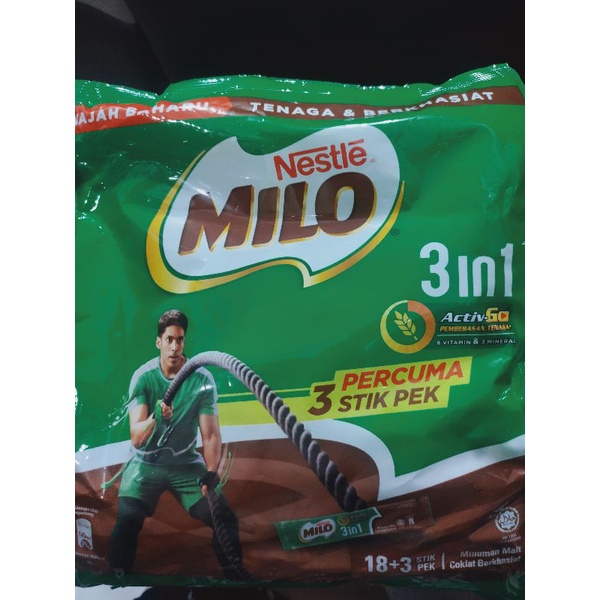 

Milo 3 in 1 21sachet