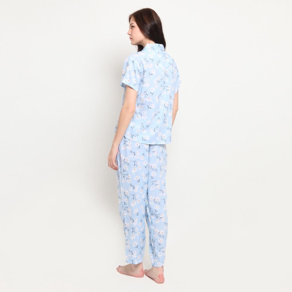 TRANSMART - VIRGINIA Piyama Kragh Bunga Putih Sgvg153