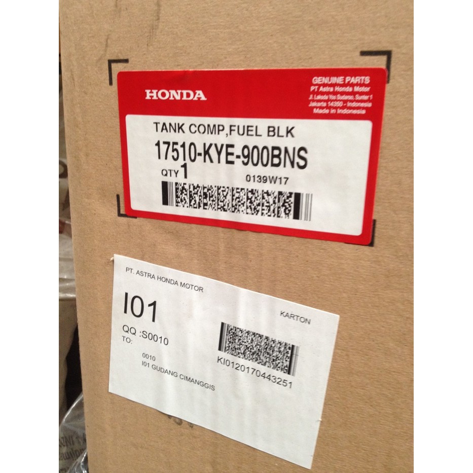 Tangki New Megapro Hitam Original Honda 17510-KYE-900BNS