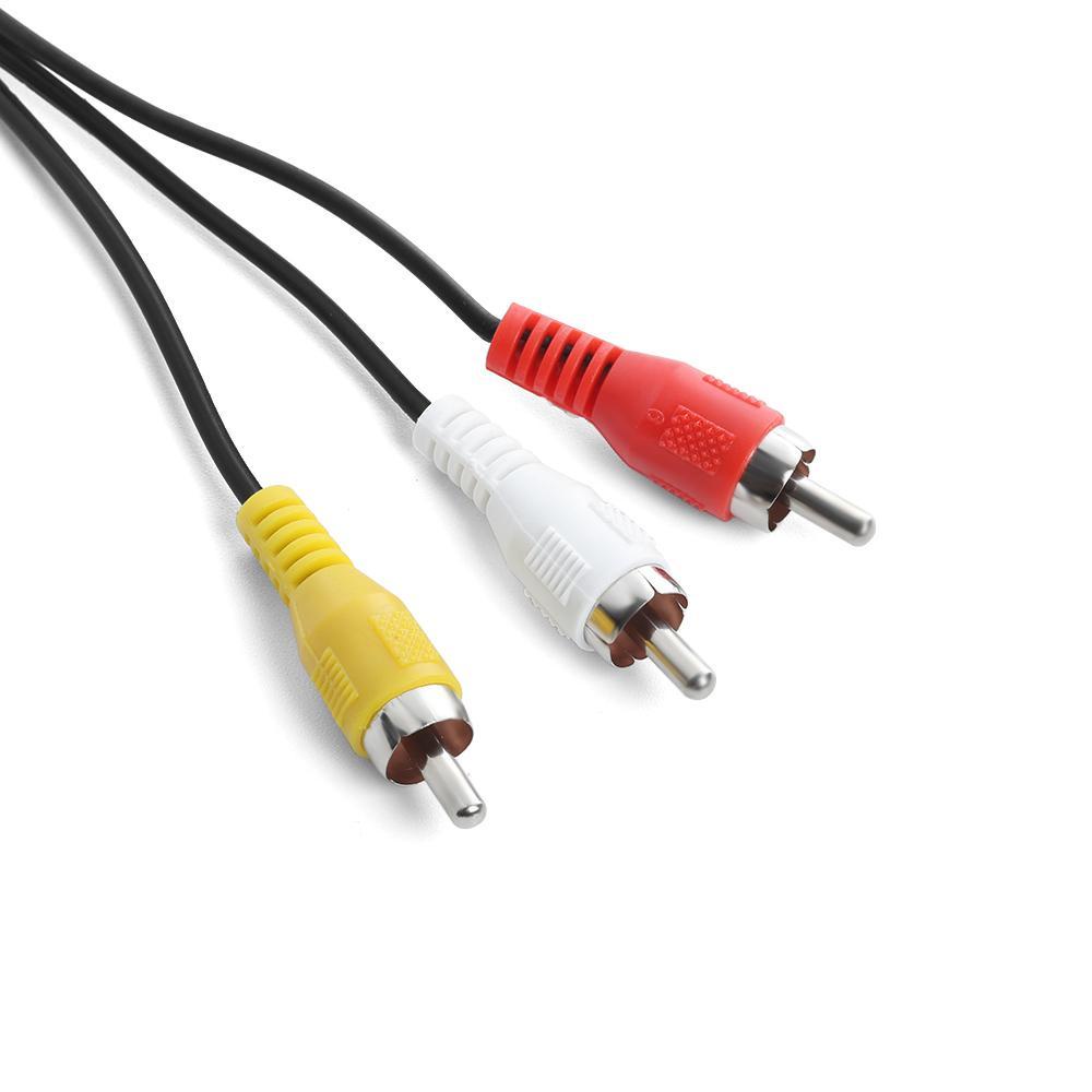 POPULAR Populer Video/Kabel Audio 1.8m Kabel AV Multi Out Hitam Untuk Sony Playstation PS PS2 PS3