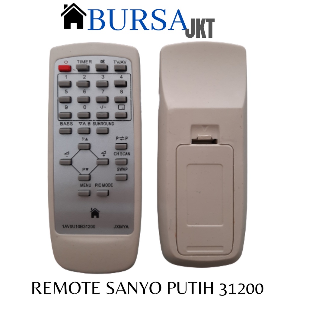 REMOTE TV SANYO AQUA TABUNG LCD LED MULTIFUNGSI LENGKAP