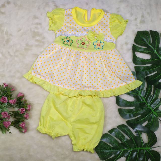 Setelan dress bayi murah / Pakaian Anak Perempuan / Pakaian Bayi Perempuan / Dress Bayi