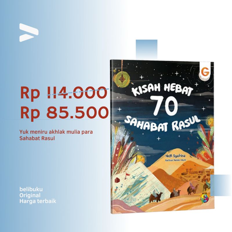 Kisah hebat 70 sahabat Rasul GIP cerita superhero Islam buku cerita anak