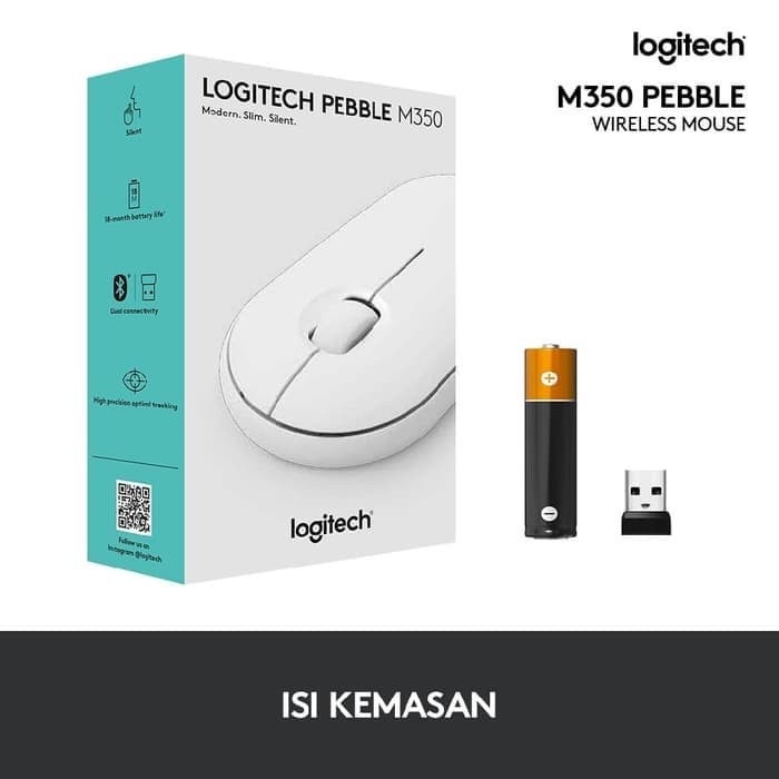 Mouse Wireless Bluetooth Logitech Peeble M350