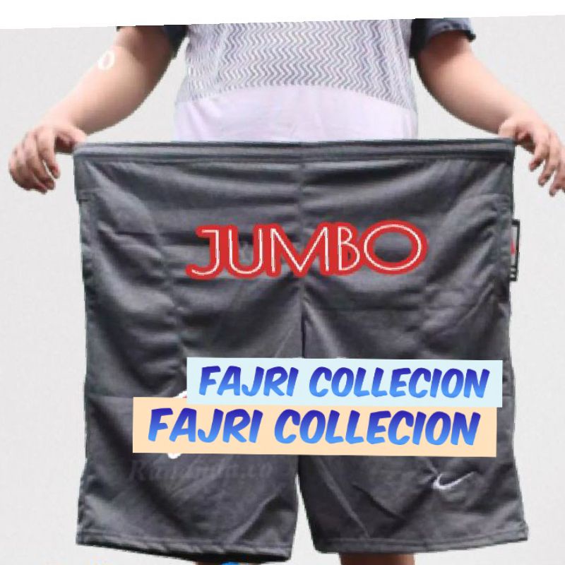 Celana Pendek Pria /Color Kaos Bordir Super Jumbo Big Size