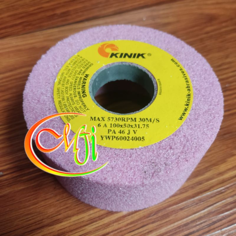 Batu Gerinda Mangkok 4 Inch Kinik Batu Gerinda Asah Poles 100×50×31.75 WA 46 KV
