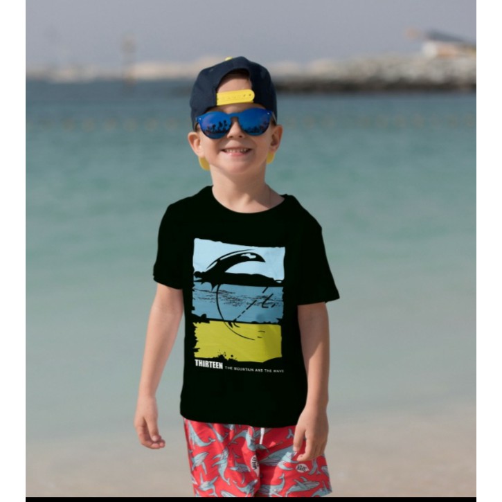 GROSIR Kaos Anak Distro Thirteen Usia 1-15 Tahun MIX MOTIF-3