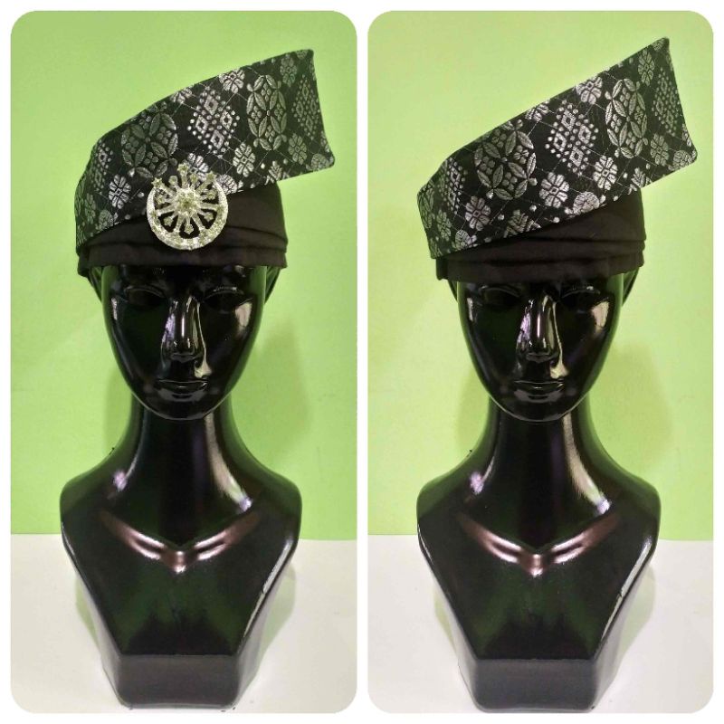 Tanjak Tengkolok Destar Asli Melayu Riau - Malaysia | Model Tanjak Dendam Tak Sudah | Warna Kombinas