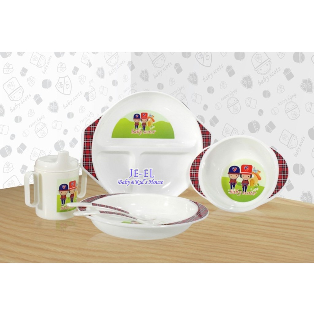 Baby Scots Feeding Set Piring Makan Bayi FS001