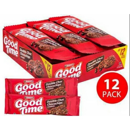 

GOOD TIME Double Chocolate Chocochips Cookies @isi 12 pcs 1 box