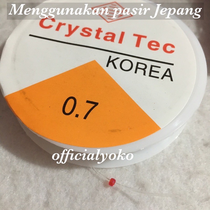 Senar Karet Elastis buat gelang / Benang Karet Roll 0.4 / 0.5 / 0.6 / 0.7 / 0.8 / 1.0