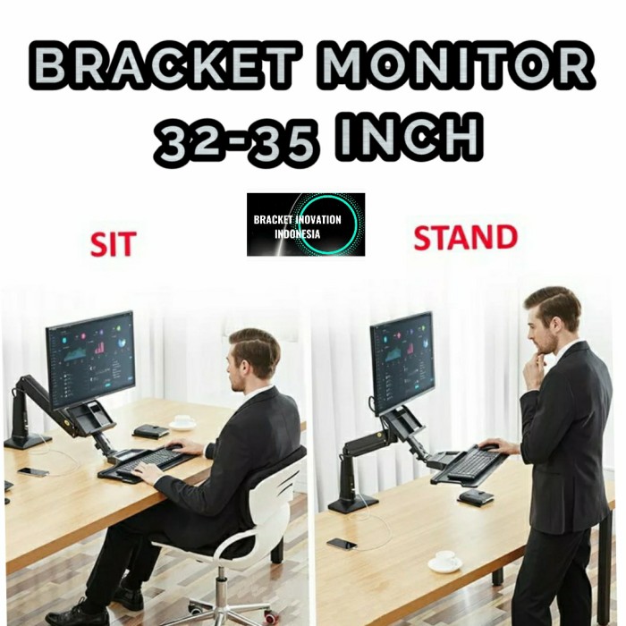 BRAKET BRACKET MONITOR 20 - 32 inch Ergonomic Desktop Gas Spring FC35