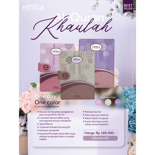 

AL-QUR’AN KHAULAH || DISKON MUSHAF WANITA BY ETHICA TERBARU