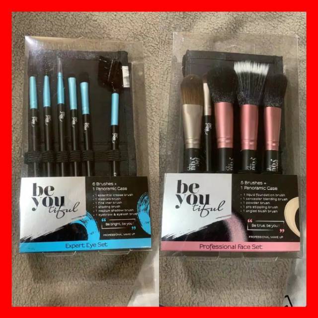 BEYOUTIFUL EYE EXPERT MAKE UP BRUSH FACE SET