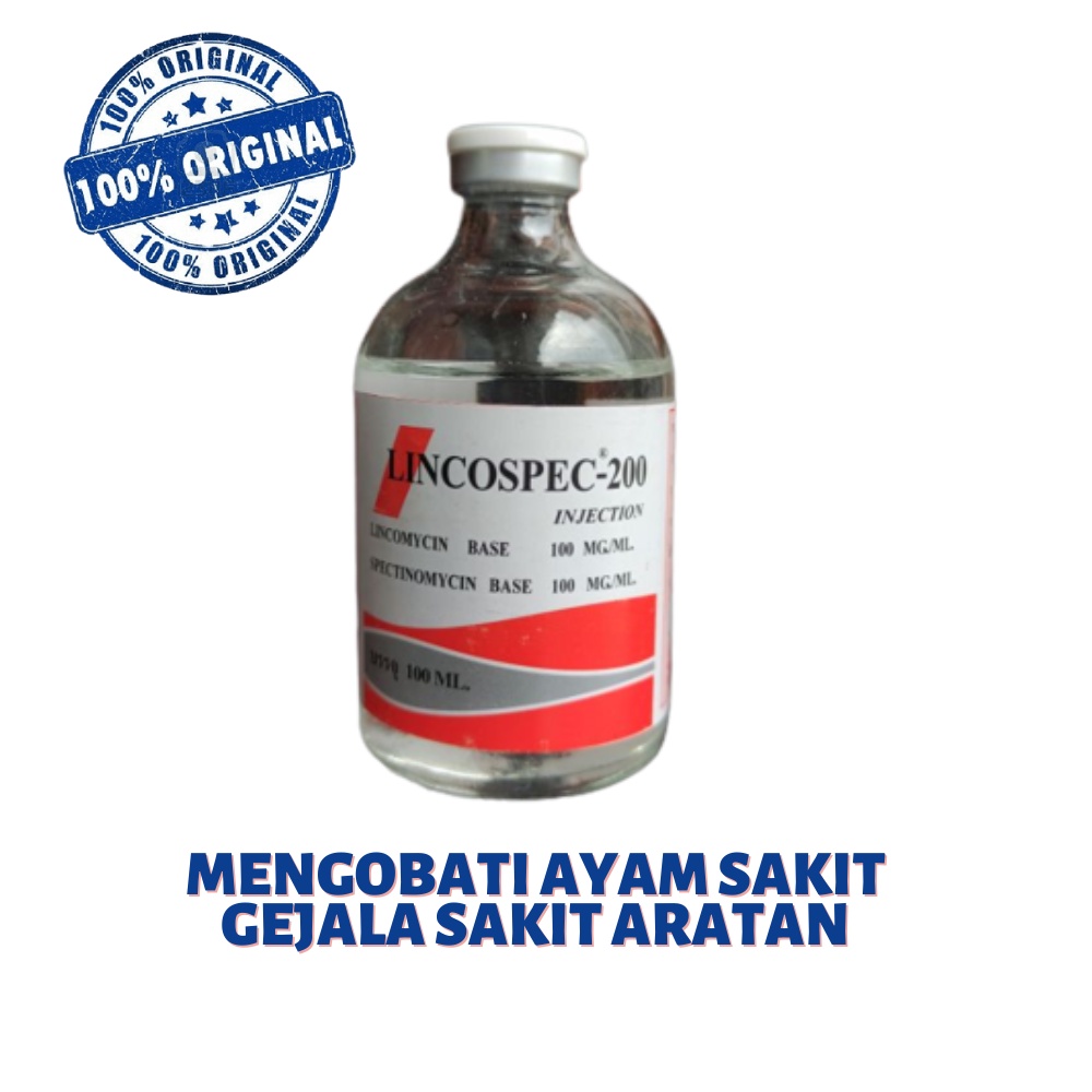 LINCOSPEC 200 LINCOSPECS OBAT INFEKSI PADA AYAM - 100 ml