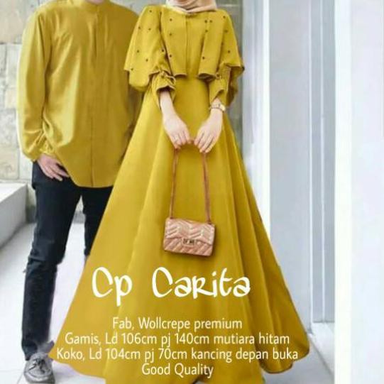 215894№ CBM Couple Carita / Baju Couple Pasangan Muslim / Couple Kondangan ¹