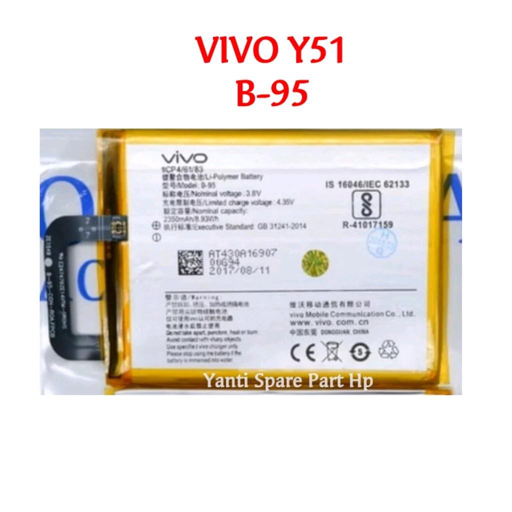 Baterai Vivo Y51 yY51A B-95 B95 Original New