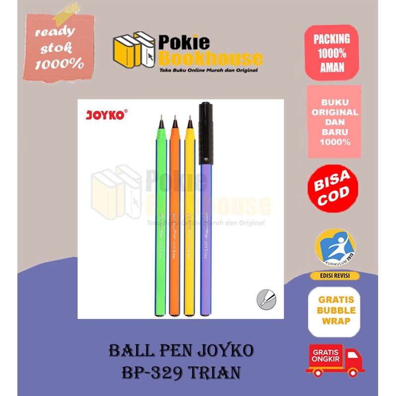

BEST SELLER Ball Pen Pulpen Pena Joyko BP-329 Trian 0.7 mm