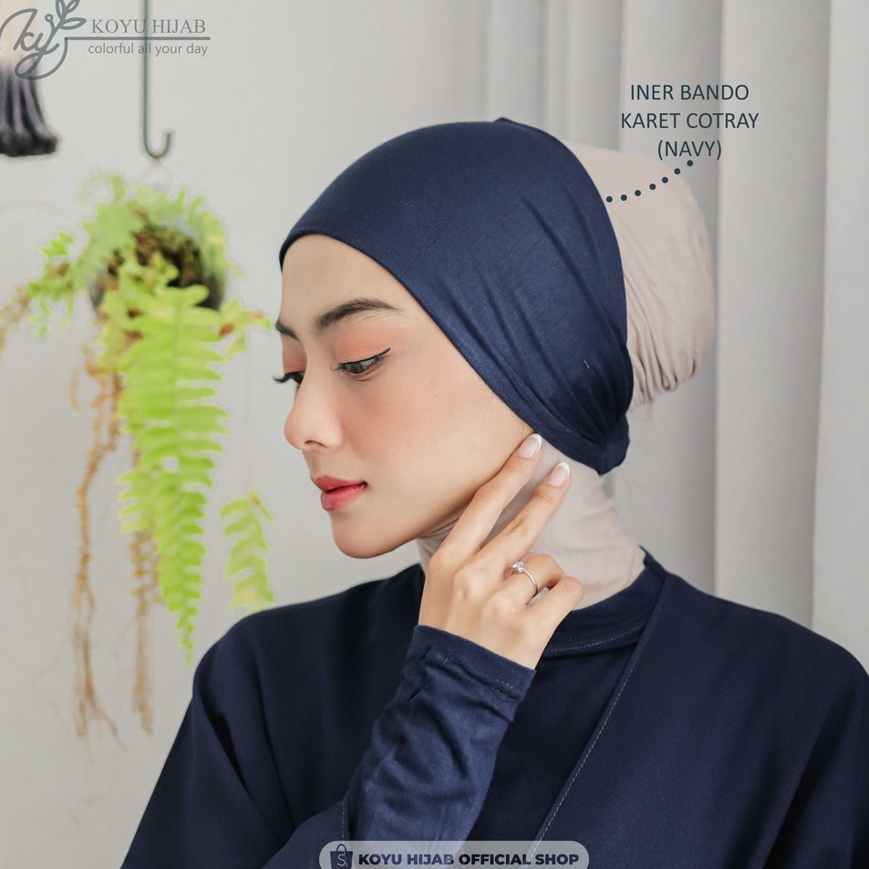 Koyu Hijab Iner Bando Karet Cotray Best Seller