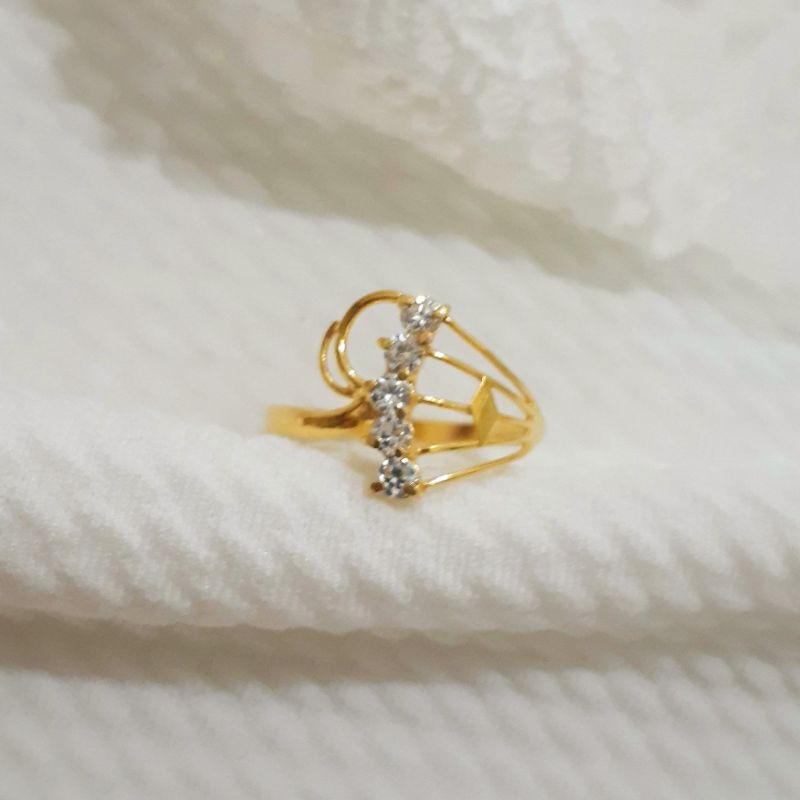 Cincin Model Kipas Emas Muda 1 gr