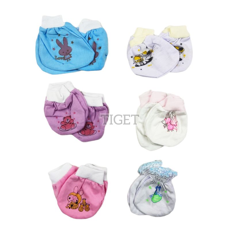 1 Set Sarung tangan dan kaos kaki anak bayi baby baru lahir murah warna dan putih PETIT