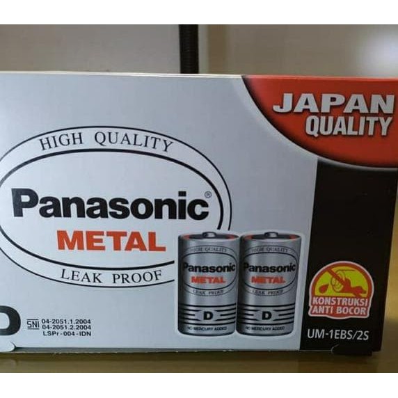 Baterai Panasonic Jumbo Size D A1 UM1/Baterai Panasonic Metal LEAK PROOF UM-1EBS 1.5V 1 PCS