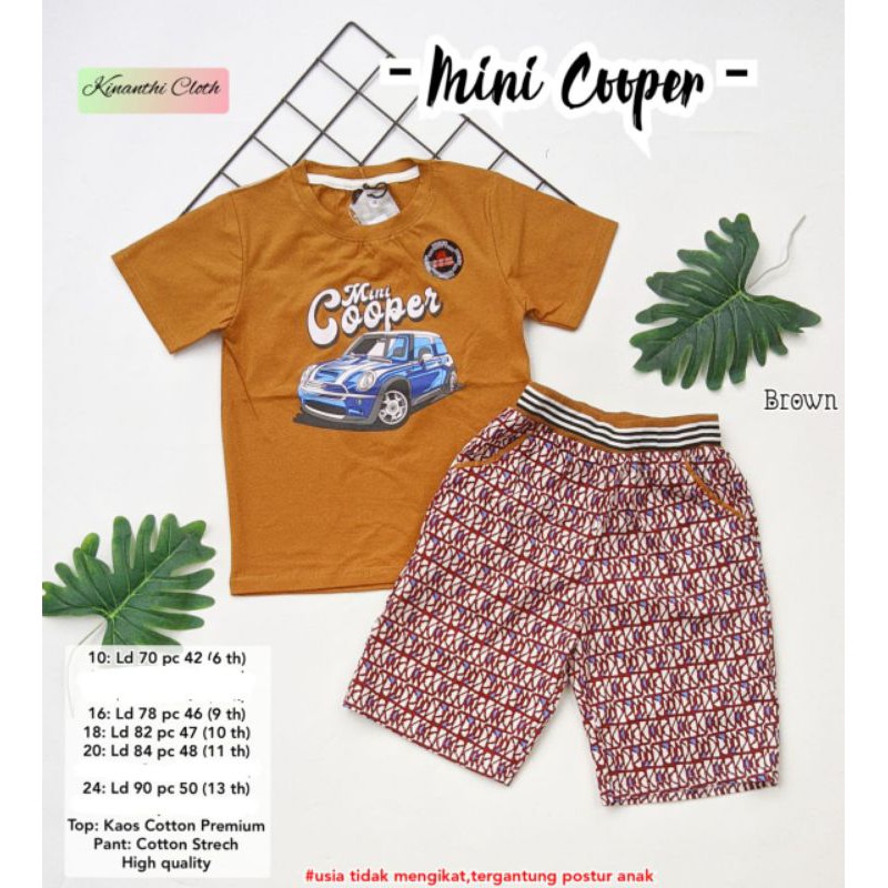 09.11 // SETELAN PAKAIAN ANAK MINI COOPER BY KINANTHI CLOTH // Size 16