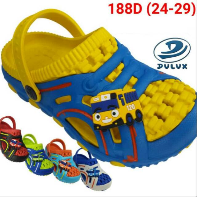 Size 25 30 Sepatu Sandal  Dulux  188D Karet  Anak Balita Tayo 